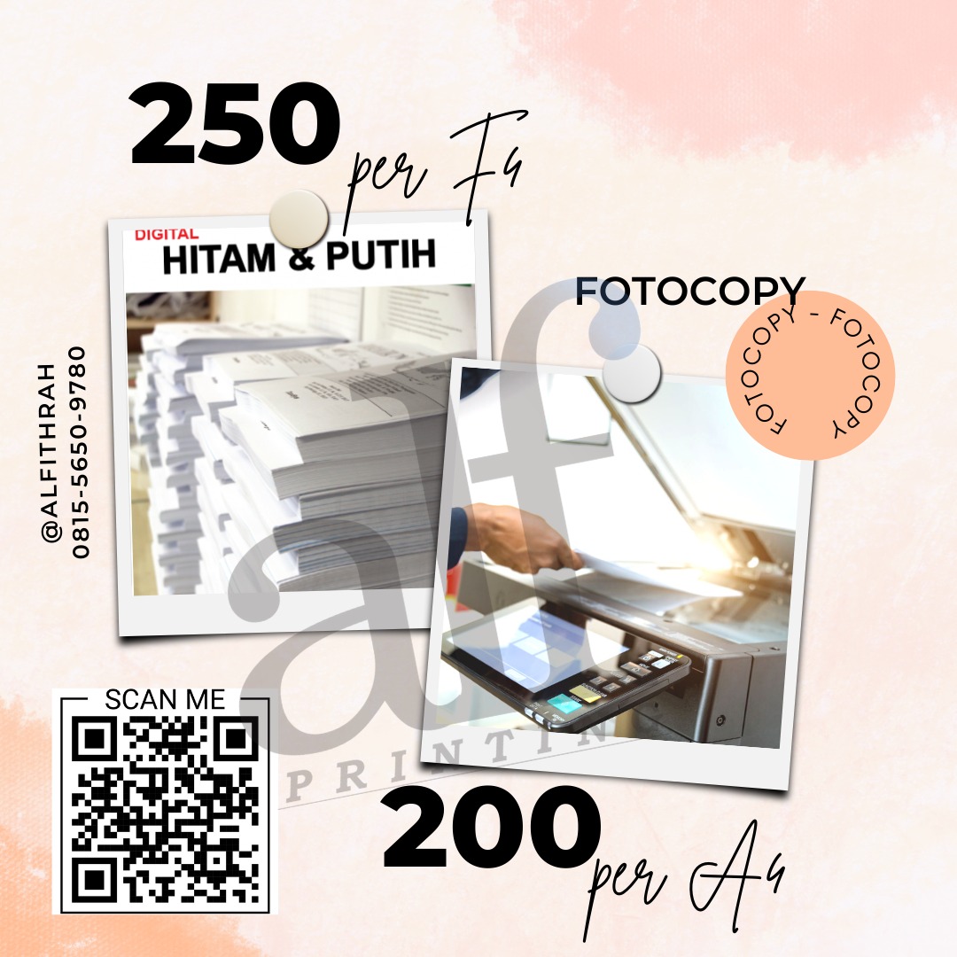 FOTO COPY  HITAM PUTIH / WARNA 